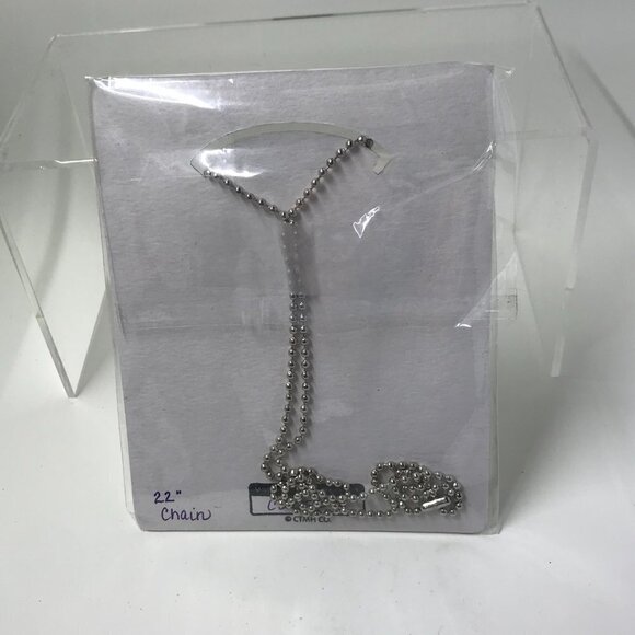 NEW Pendent necklace with pink pendent and 2 charms.  Comes on a 22 inch chain - Picture 5 of 6